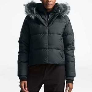 Women’s North Face Black Dealio Down Crop Jacket NWOT Size S